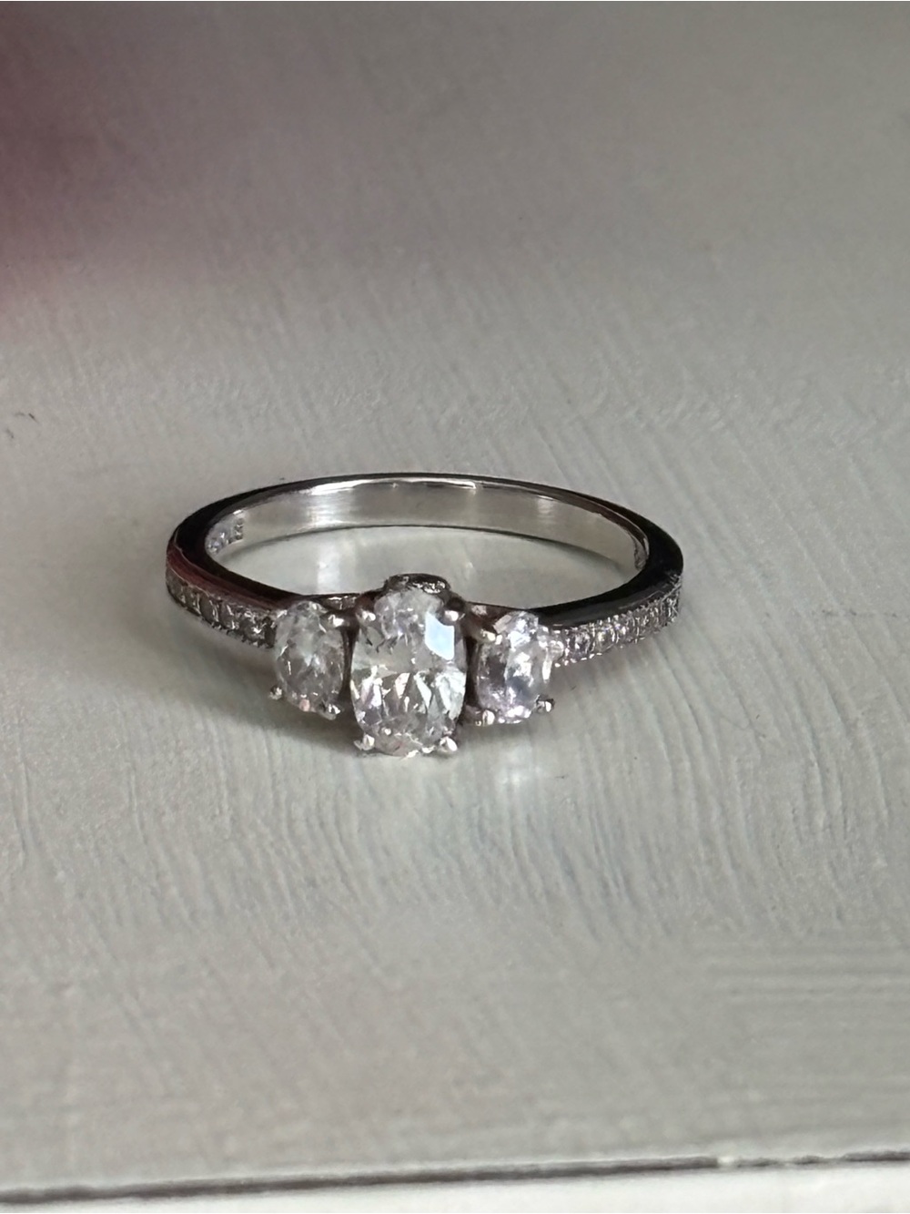 Vintage Berricle 925 Sterling Silver CZ Rings Lot Set Of 3 - Picture 5 of 7